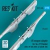 RESKIT RS72-0604 US weapon adapter for Su-27 Flanker (2 pcs) (GBU-39 SDB, GBU-62 (JDAM-ER)) (3D Printed) (1/72)